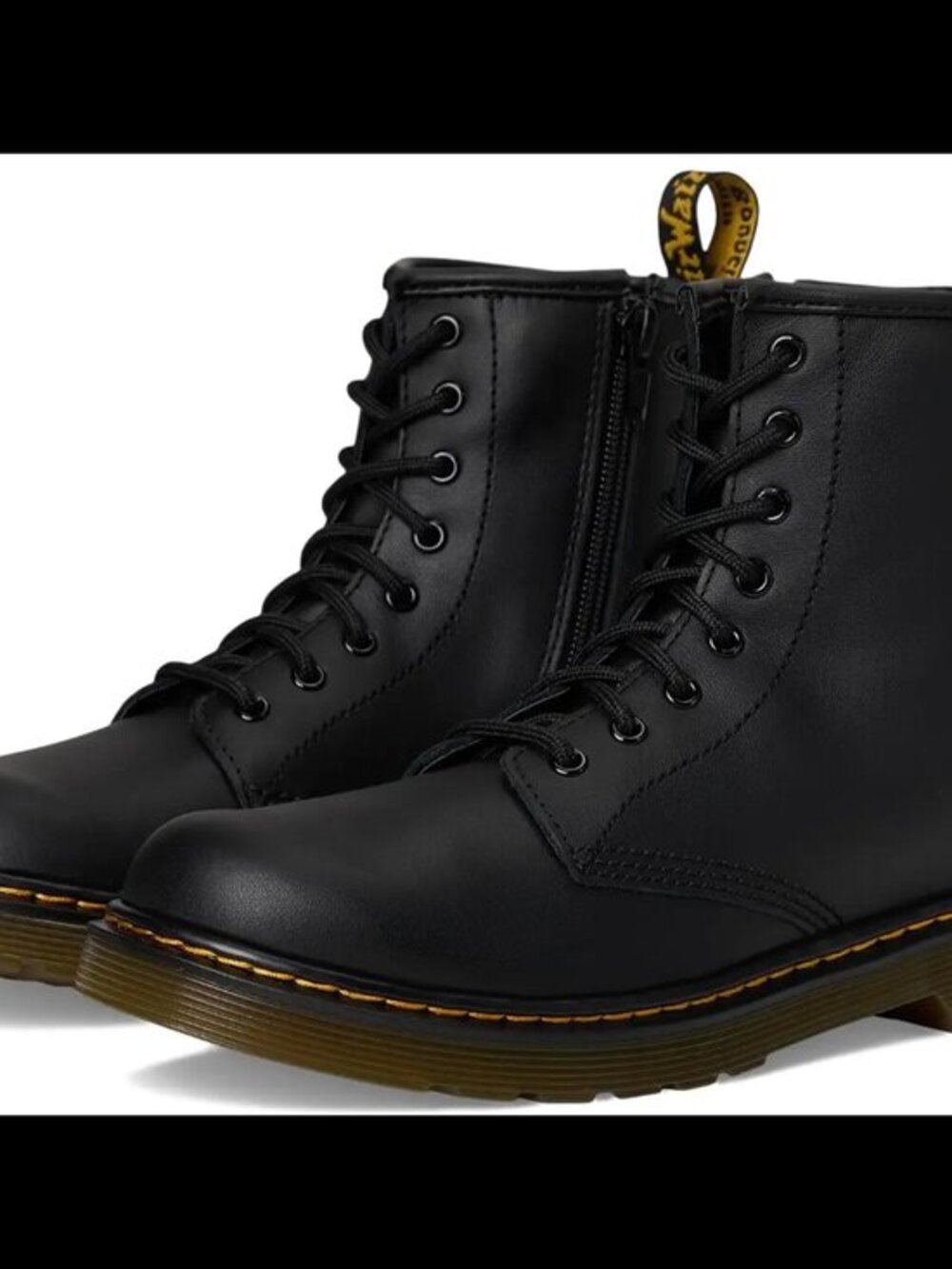Dr. Martens 1460 Lace-Up Boot Black Leather 8-Eye Youth 1